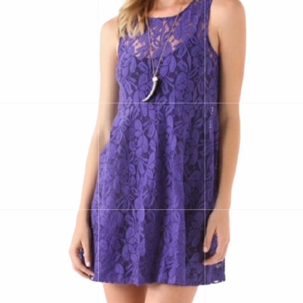 Free People Purple Emily Slip Dress